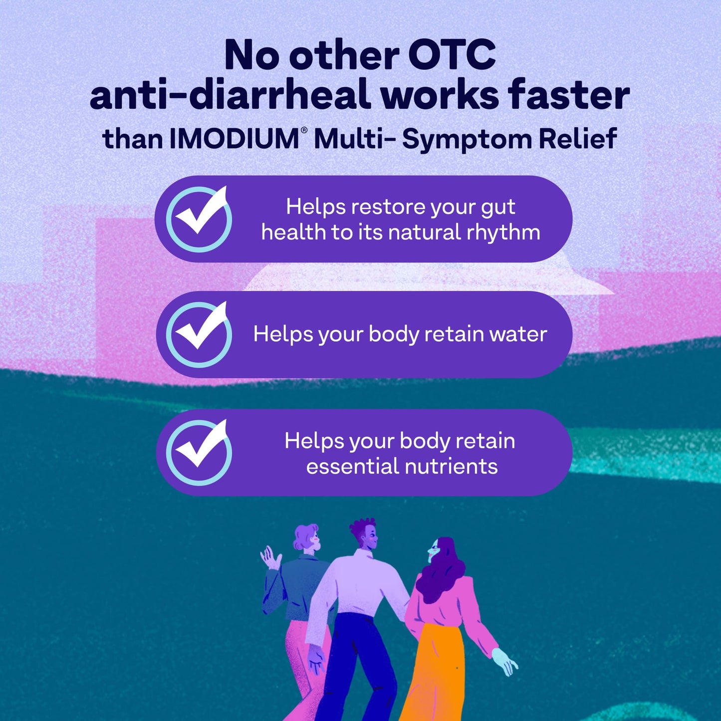 Imodium Multi-Symptom Relief Anti-Diarrheal Caplets 2mg Loperamide & Simethicone 125 mg, 24 Count