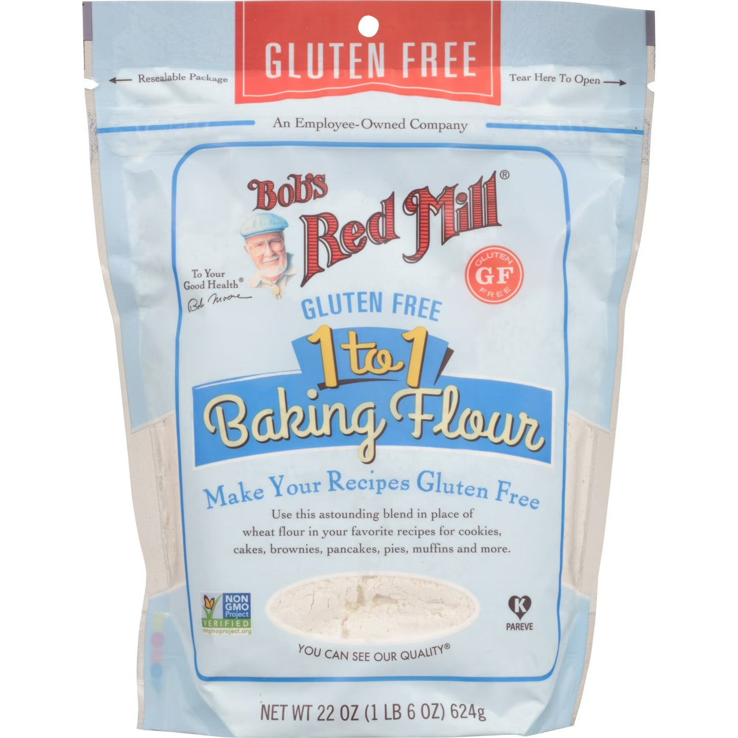 Bob's Red Mill Gluten Free 1-to-1 Baking Flour, 22 oz