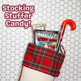 Naughty List Coal Candy Canes, Christmas Stocking Stuffers, Pack of 3, 1.41 Ounces per Tube
