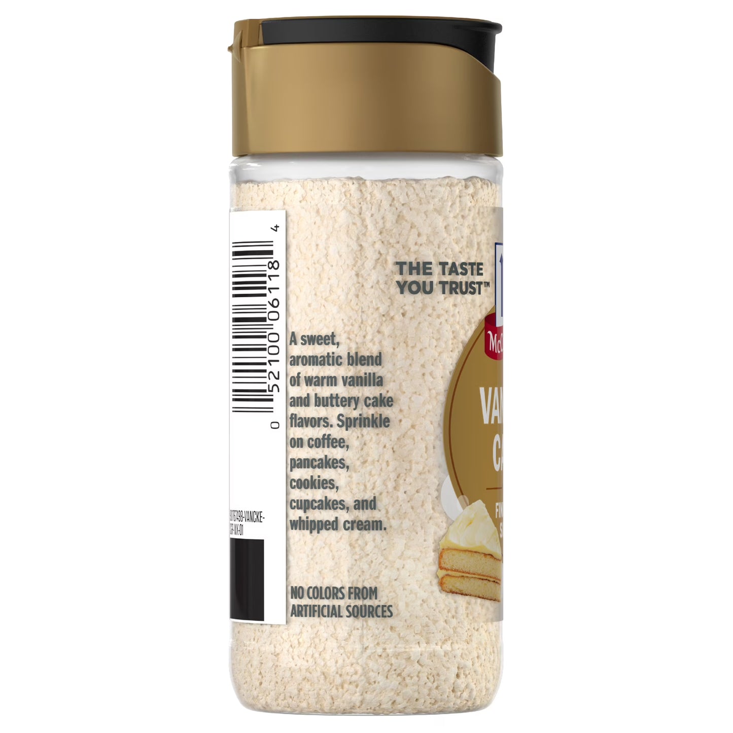 McCormick Vanilla Cake Finishing Sugar, 3.49 oz Bottle