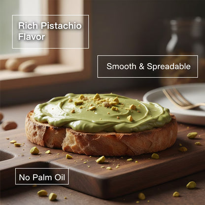 Scyavuru Pistachio Protein Cream Spread, 24g Protein, 7.05 oz (200g), Italian Pistachio Spread, Product of Italy
