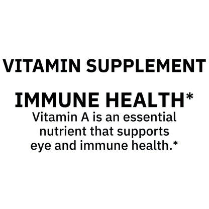 Spring Valley Vitamin A Supplement 2,400mcg Per Softgels, 250 Count