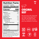 Chomps Grass-Fed And Finished Original Beef Jerky Meat Snack (8 Count)