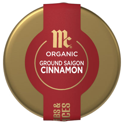 McCormick Gourmet Organic Ground Saigon Cinnamon, 1.25 oz Bottle