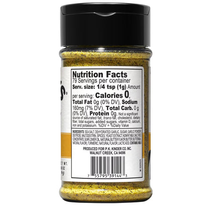 Kinder's Garlic Butter Seasoning Blend with Sea Salt, Garlic, and Spices, 2.8 oz