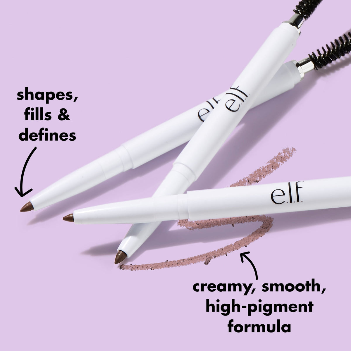 e.l.f. Instant Lift Brow Pencil, Deep Brown, 0.006 oz