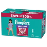 Pampers Cruisers 360 Baby Diapers Size 5, 96 Count (Select for More Options)