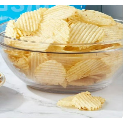 Great Value Original Rippled Potato Chips, 8 oz