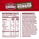 (2 pack) Campbell's Chunky Texas-Style BBQ Burger with Natural Smoke Flavor Soup, 18.8 oz Can