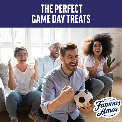 Famous Amos Classic Chocolate Chip Cookies, Bite-size cookies, Sweet Treats, 30 Pack Box, 1 oz Bag