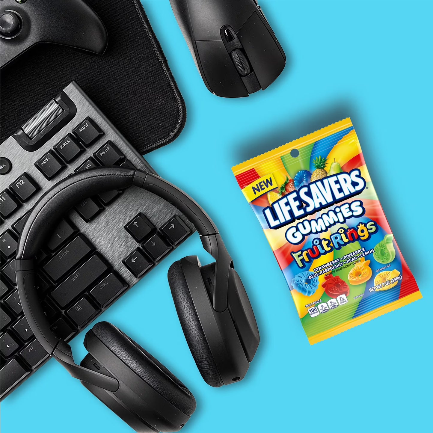 Life Savers Gummies Fruit Rings Gummy Candy - 7 oz Bag
