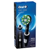 Oral‑B Toothbrush, Pro 1000 Rechargeable Electric Toothbrush, Black, 1 Brush Head, for Adults & Kids 3+