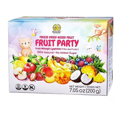 SUNGIVEN Freeze Dried Fruit Crisps 10+ Fruits Mixed Variety Pack, Health Snacks for Kids Adult, 5 Bag 7.06 Oz