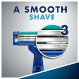Gillette Sensor3 Simple3 Men's Disposable Razors, 12 Razors