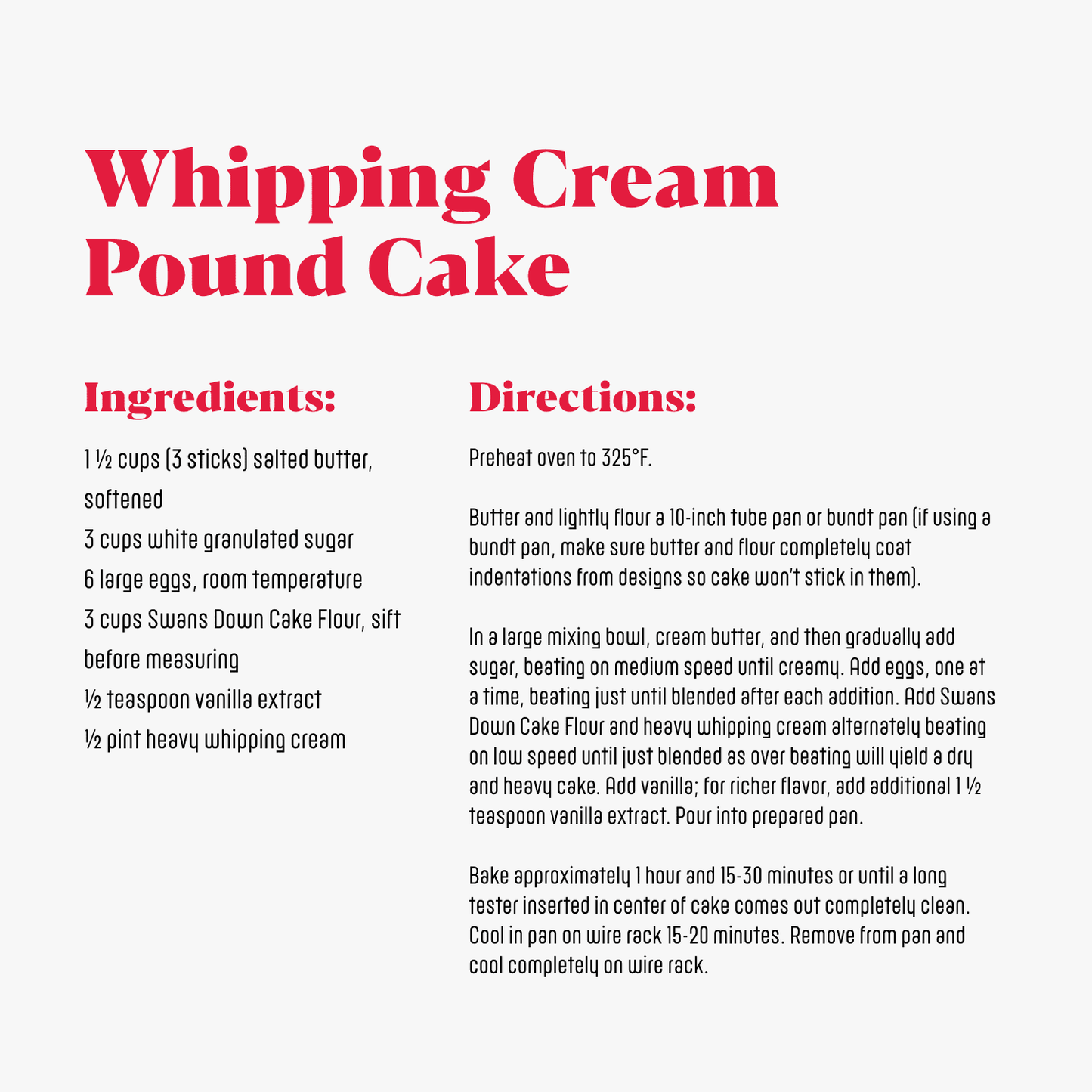 Swans Down Enriched, Bleached Cake Flour, 32 oz