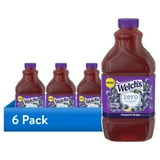 (6 pack) Welch's Concord Grape Zero Sugar Drink, 64 fl oz Bottle