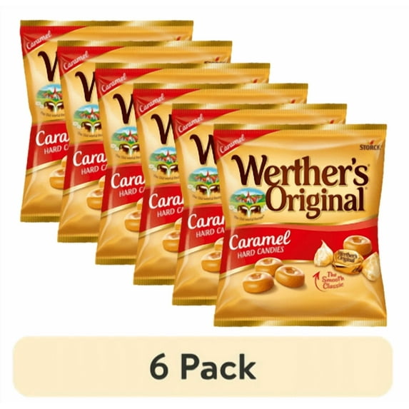 (6 pack) Werthers Original Hard Caramel Candy, 5.5 oz