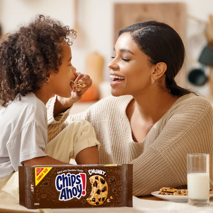 (3 pack) CHIPS AHOY! Chunky Fudgy Chocolate Chip Cookies, Family Size, 18 oz