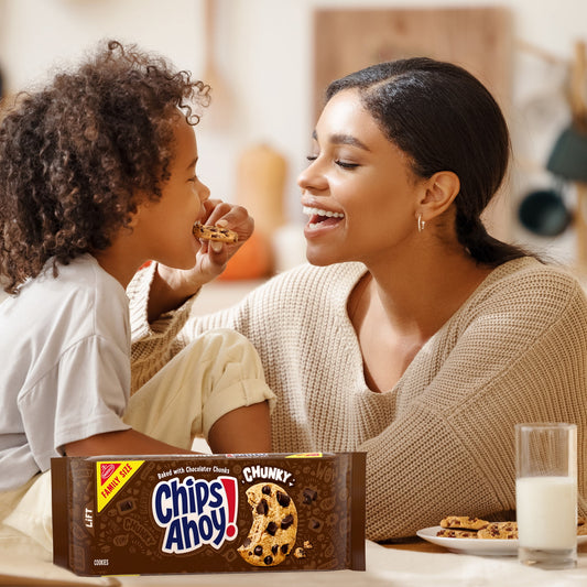 CHIPS AHOY! Chunky Fudgy Chocolate Chip Cookies, Family Size, 18 oz