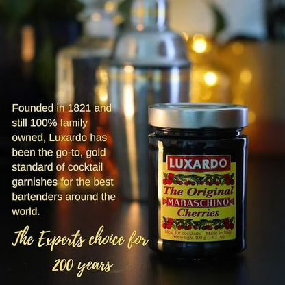 Luxardo Gourmet Maraschino Cherries, 14.1oz (Pack of 3)