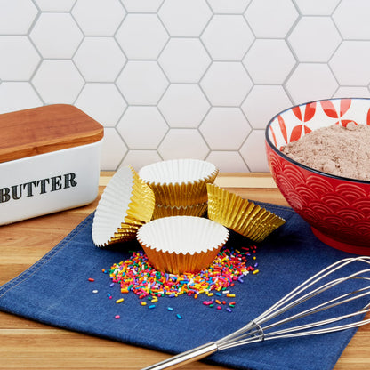 (4 pack) Great Value Cupcake Liners, Gold, 48 Count