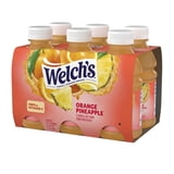 (4 pack) Welch's Orange Pineapple Juice Drink, 10 fl oz On-the-Go Bottle (Pack of 6)