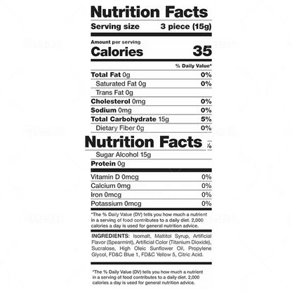 Sugar Free Spearmint Starlight Hard Candy - 1 Pound Bulk Bag (About 85 Pieces) - Keto Friendly Sugar Free Mints Individually Wrapped - Holiday Spearmint Mints - Delicious Sugar Free