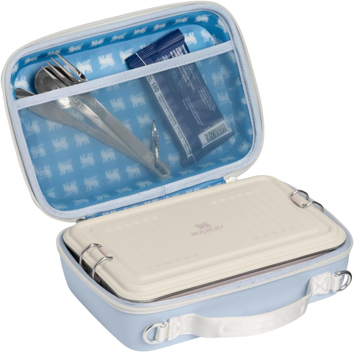 STANLEY All Day Mini Lunch Box | 4.2-Quart | EVA Insulated Lunch Bag | Crush Resistant | Adjustable Strap | BPA-Free | Blue Dream Stone