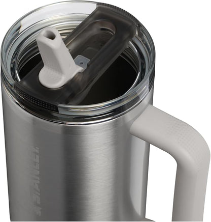 STANLEY Quencher ProTour Flipstraw Tumbler, 40 oz, Stainless Steel Ash