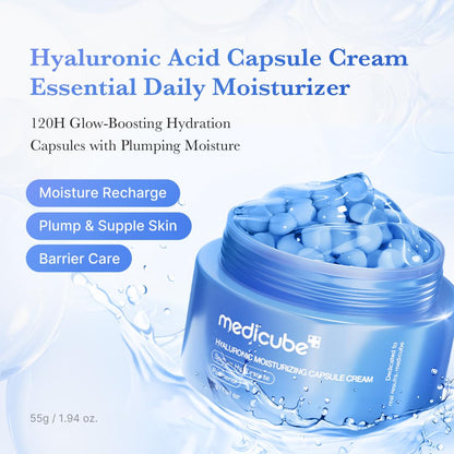 medicube Capsule Cream with Hyaluronic Acid for 120H Lasting Hydration
