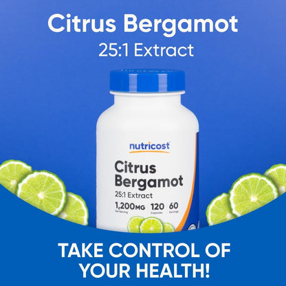 Nutricost Citrus Bergamot Capsules 1,200mg, 120 Capsules, 60 Servings