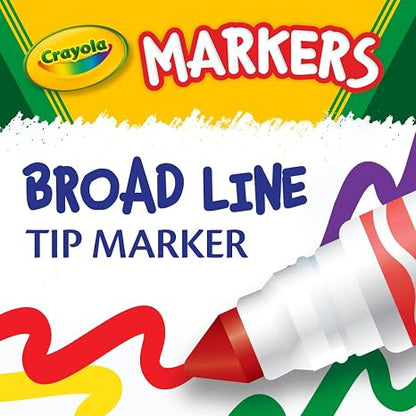 Crayola Broad Line Markers Classpack (256 Ct), Bulk Markers for Kids, Art Supplies for School, Classroom Must Haves, Preschool & Kindergarten Supplies