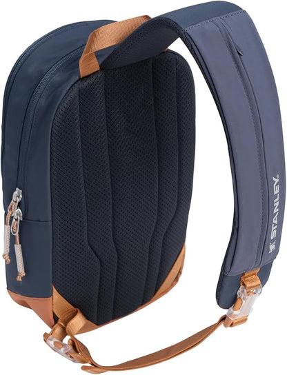 STANLEY Vitalize Crossbody Bag | Hydration Sling with Zippered Drinkware Compartment | Adjustable Strap | Multiple Storage Pockets | Durable Recycled Fabric | Twilight