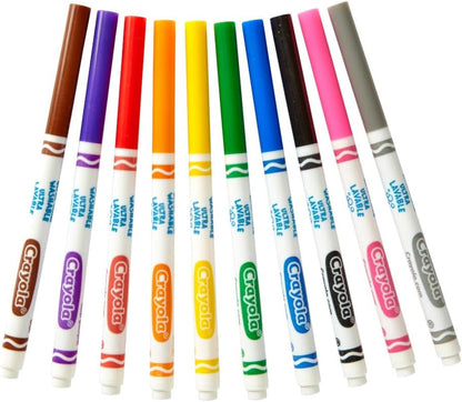 Crayola Ultra Clean Washable Markers Classpack (200ct), Teacher Classroom Must Haves, Bulk Markers for Preschool, Kindergarten & Elementary, Ages 3, 4, 5