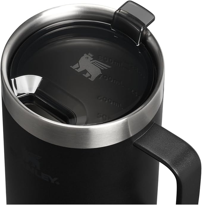 STANLEY The Everyday Suburban Mug | 30 oz | Drink Through Lid | Cup for Coffee, Tea and Drinks | Insulated Stainless Steel Coffee Mug | BPA-Free | Black 2.0