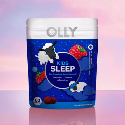 OLLY Kids Sleep, Occasional Sleep Support,* 0.5 mg Melatonin - 60 Count
