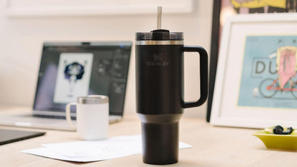 STANLEY Quencher H2.0 Flow State Tumbler, 40 oz, Black 2.0