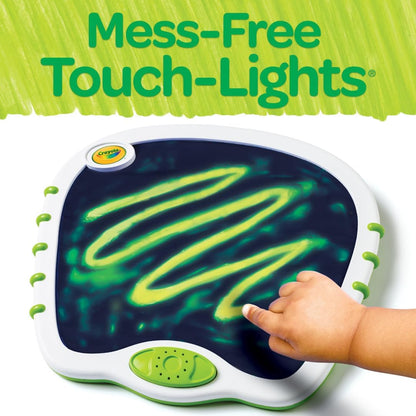 Crayola Toddler Touch Lights, Musical Sensory Toys for Toddlers, Essential Easter Basket Stuffers & Gifts, Light Up Drawing Pad, Mess Free Painting, Travel Activity, 2+ (Pack of 2)