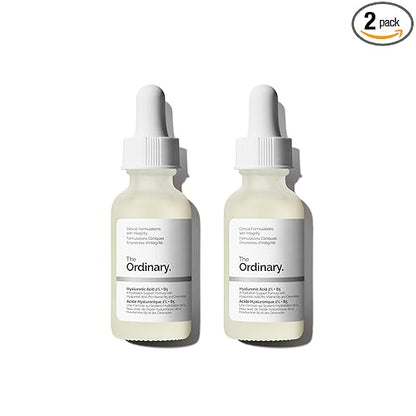 The Ordinary Hyaluronic Acid 2% + B5 (with Ceramides), Multi-Depth Hydration Serum for Plumper, Smoother Skin