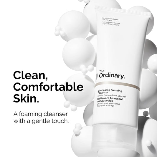 The Ordinary Glucoside Foaming Cleanser,Gentle Foaming Face Wash for All Skin Types Including Sensitive Skin,5.1 Fl Oz,(Pack of 2)
