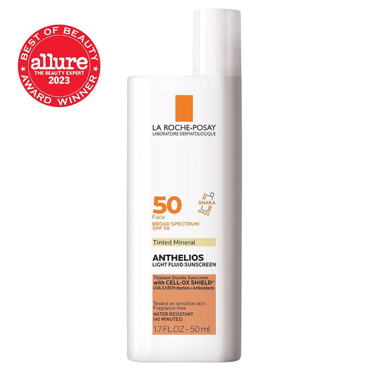 La Roche-Posay Anthelios Sunscreen SPF 40, Ultra-Light Fluid Broad Spectrum SPF 40, Face Sunscreen with Titanium Dioxide Mineral, Lightweight & Fast-Absorbing, Oil-Free, Matte Finish