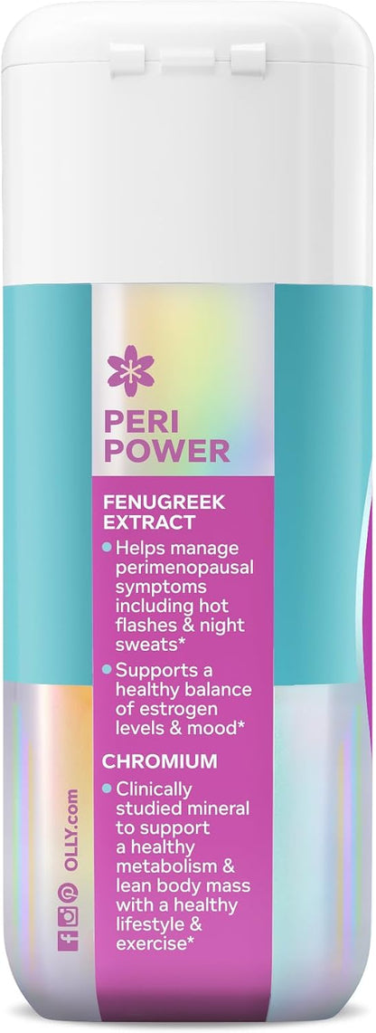 OLLY Balanced Perimenopause, 500 mg FenuSMART Fenugreek Extract - 30 Count