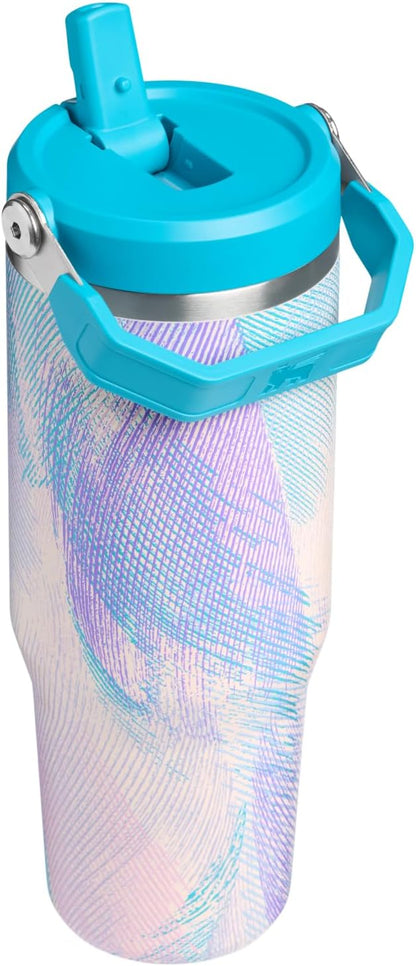 STANLEY IceFlow 2.0 Flip Straw Tumbler, 30 oz, Sea Glass Plume