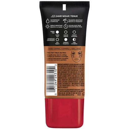 L'Oreal Paris Cosmetics Makeup Infallible Pro-Matte Liquid Longwear Foundation, Soft Sable, 1 fl oz (Pack of 2)
