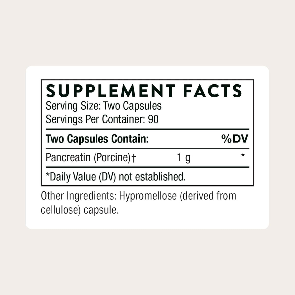 THORNE - Pancreatic Enzymes - Digestive Enzymes Supplement for Digestion Support - Minimizes Occasional Gas & Bloating* - Third-Party Certified - Gluten, Dairy & Soy-Free - 180 Capsules