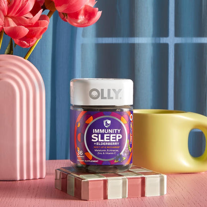 OLLY Immunity Sleep + Elderberry Gummies, Immune & Sleep Support*- 36 Count