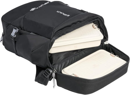 STANLEY Vitalize Backpack | Gym, Work & Travel Bag with Laptop Sleeve | Expandable Bottom Compartment | Tumbler & Water Bottle Pockets | Durable Recycled Fabric | Black