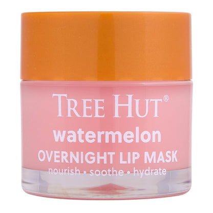 Tree Hut Watermelon Overnight Lip Mask, Hydrating & Moisturizing Lip Treatment with Shea Butter, Vitamin E, Nourishing Lip Care for Soft, Smooth Lips, Overnight Lip Repair Balm, 0.6 oz