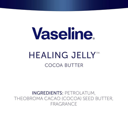Vaseline Cocoa Butter Healing Jelly, 2-Size Variety Bundle – #1 Dermatologist-Recommended Skin Protectant, Healing Ointment for Sensitive and Dry Skin