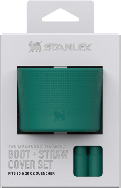 Stanley Quencher Boot and Straw Cover Cap | Anti-Slip Silicone Protector for Tumbler with Handle | Accessory Set for Stainless Steel Drinking Cup | BPA-Free